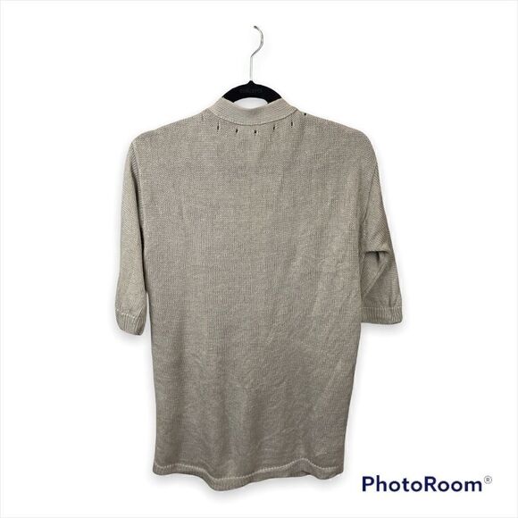 J. Jill Love Linen Knit Cardigan in Beige, size XS - VGUC - Picture 5 of 14